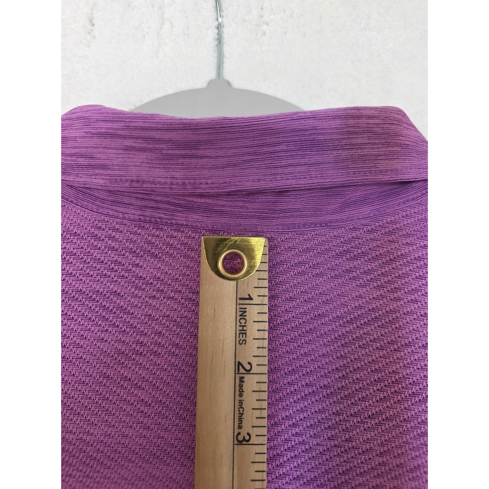 Tommy Bahama Polo Shirt Mens Medium Purple IslandZone Golf Performance Stretch - Picture 8 of 12